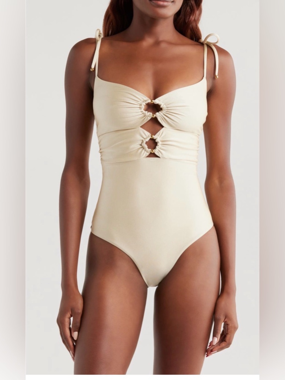 Boamar NWT Nobu one piece swimsuit champagne, color size XS